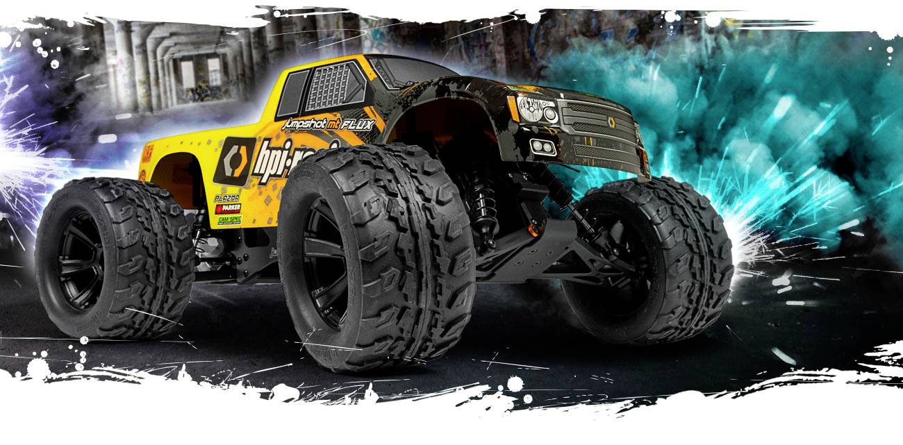 HPI Racing Jumpshot MT Flux Brushless 1:10 RC Einsteiger Modellauto Elektro Monstertruck Heckantrieb (2WD) RtR 2,4GHz
