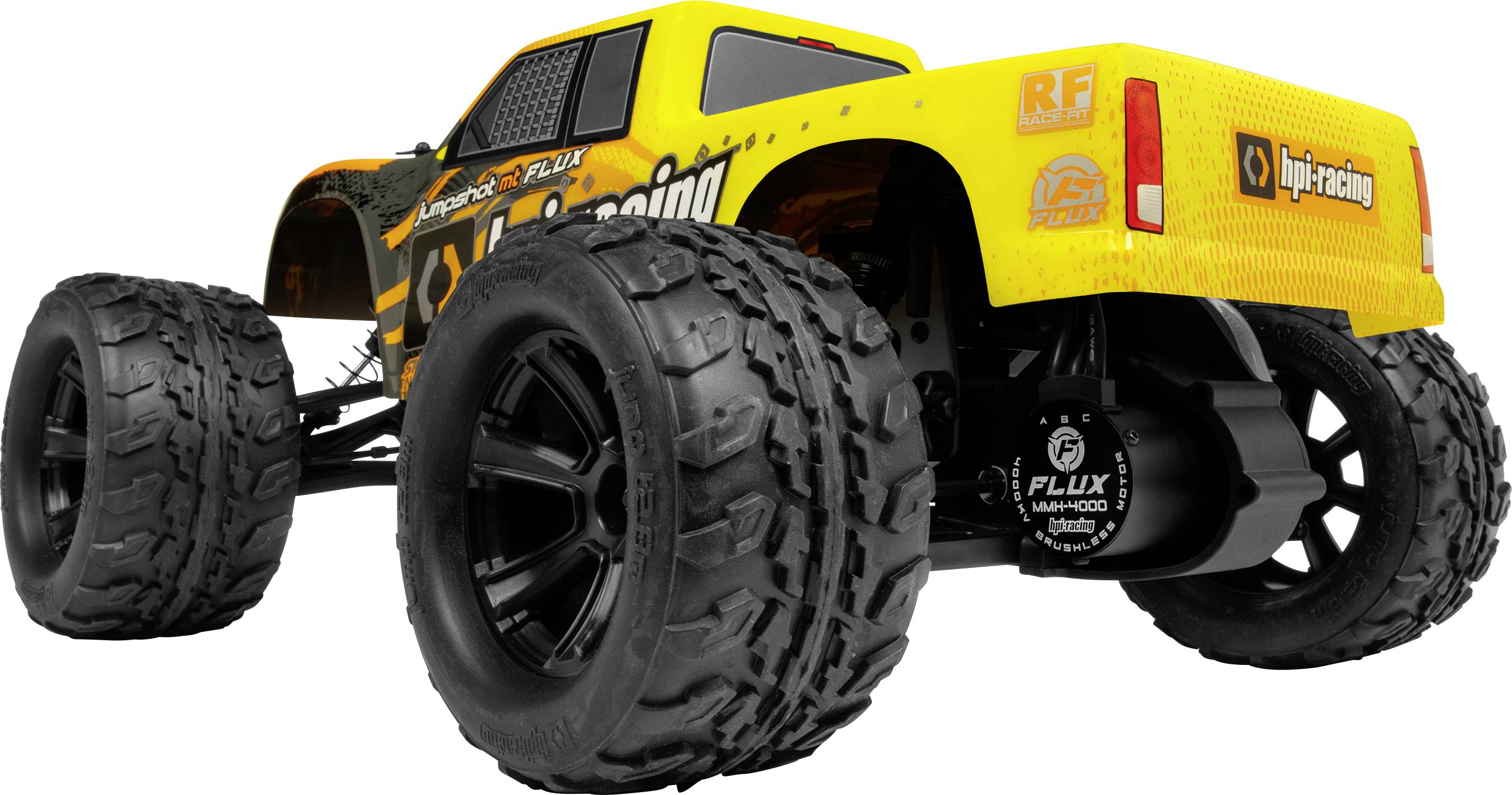HPI Racing Jumpshot MT Flux Brushless 1:10 RC Einsteiger Modellauto Elektro Monstertruck Heckantrieb (2WD) RtR 2,4GHz