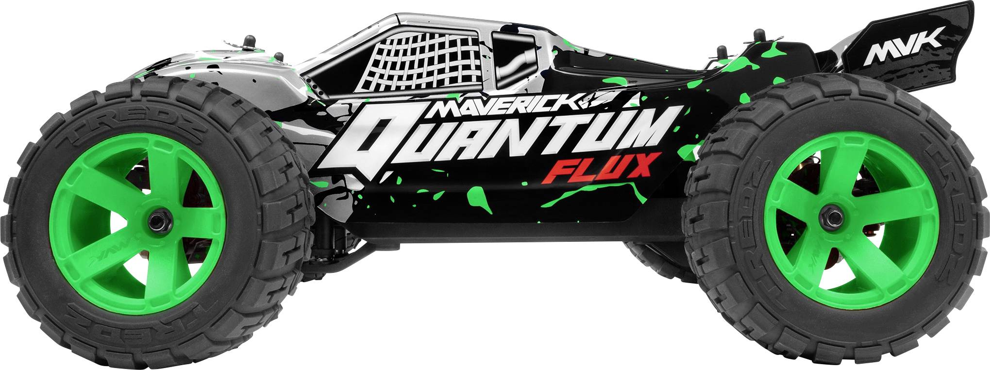 Maverick Quantum XT Flux 80A 1/10 4WD Truck - Silver Brushless 1:10 RC Modellauto Elektro Truggy Allradantrieb (4WD) RtR 2,4GHz