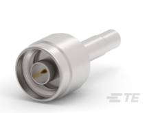 Ein silbernes Metallteil mit zylinderförmiger Form und einer Öffnung in der Mitte. Es scheint ein technisches Bauteil zu sein.
