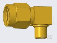 Ein goldfarbener Winkeladapter aus Metall, möglicherweise für Gas- oder Wasserleitungen, liegt auf einer hellen Oberfläche.
