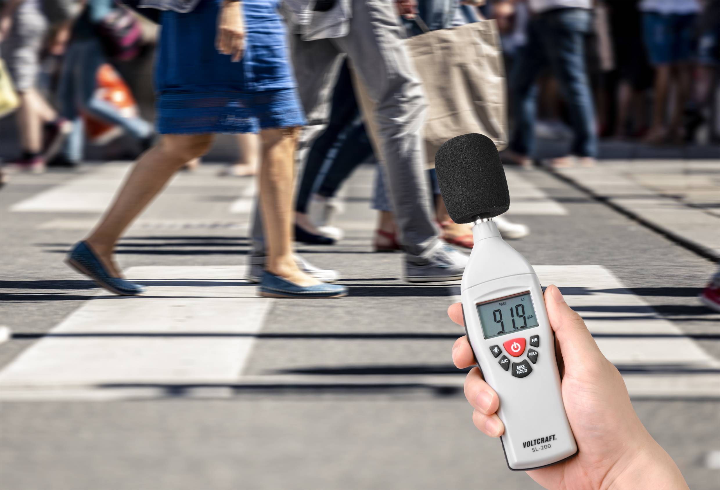 VOLTCRAFT Schallpegel-Messgerät SL-200 SE 30 - 130 dB 31.5 Hz - 8 kHz