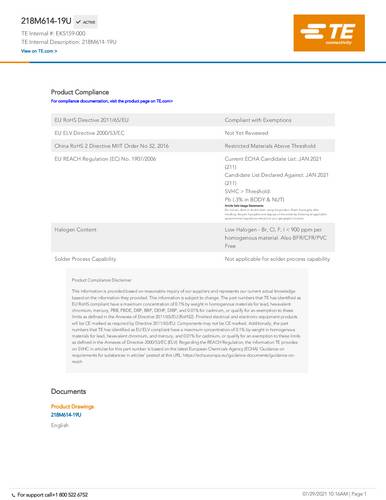 TE Connectivity EK5159-000 Package