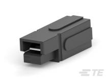Ein schwarzer RJ45-Keystone-Adapter, geeignet zur Verbindung und Verlängerung von Ethernet-Kabeln.