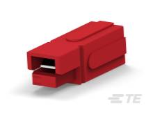 Roter Netzwerkstecker-Adapter in rechteckiger Form, dient als Verbindungselement in Netzwerkinstallationen.