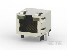 'Rj45 Buchse' zeigt eine einzelne Ethernet-Buchse, häufig verwendet für Netzwerkverbindungen in elektronischen Geräten.