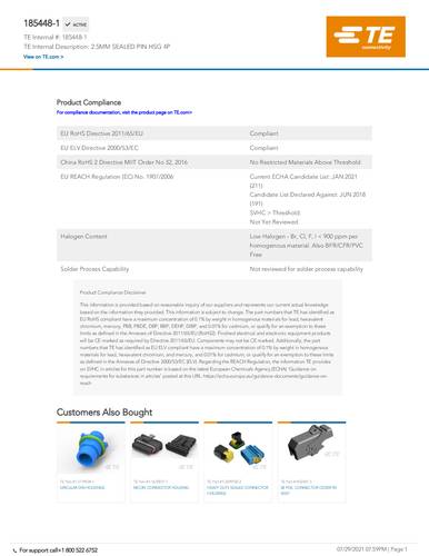 TE Connectivity 185448-1 Box