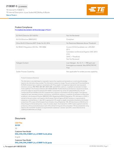 TE Connectivity 2138387-5
