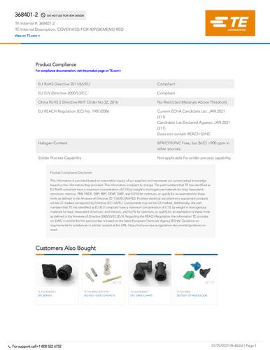 TE Connectivity 368401-2 Bag