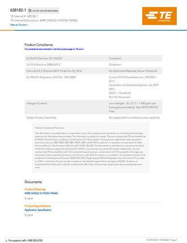 TE Connectivity 638182-1