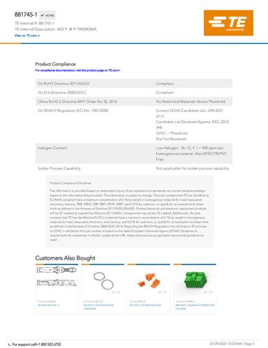 TE Connectivity 881745-1 Box