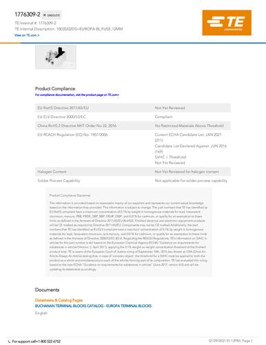 TE Connectivity 1776309-2 Package