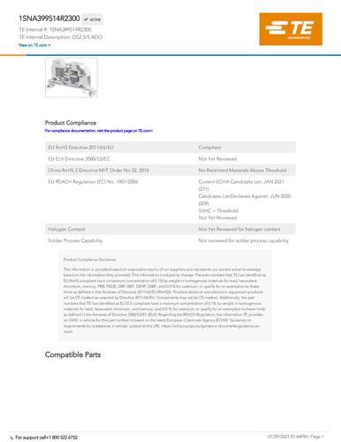TE Connectivity 1SNA399514R2300