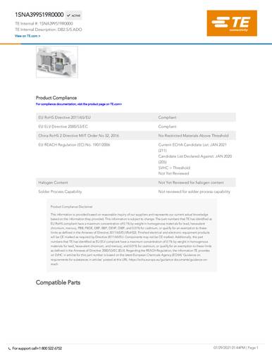 TE Connectivity 1SNA399519R0000