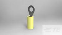 Eine gelbe Batterie mit einer silbernen Lasche oben zeigt, dass sie entsiegelt ist.