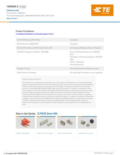 TE Connectivity 1645564-3 Package
