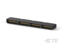 Schwarzer Steckverbinder mit mehreren Kontaktpins, geeignet zur Verbindung elektronischer Komponenten in Geräten oder Platinen.