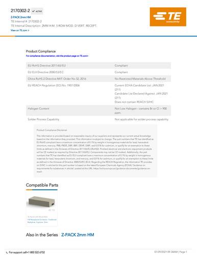 TE Connectivity 2170302-2