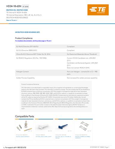 teconnectivity TE Connectivity HD34-18-6SN