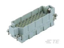 Verbinder mit mehreren Steckplätzen, graues Gehäuse, für industrielle Anwendungen.