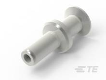 Fitting aus Aluminium, zylindrische Form mit Flanschen an beiden Enden.