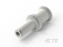 Ein grauer, zylinderförmiger Adapter mit einem breiten Ende und einem schmalen Ende, verwendet für technische Verbindungen.
