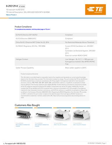 TE Connectivity 8-292129-8