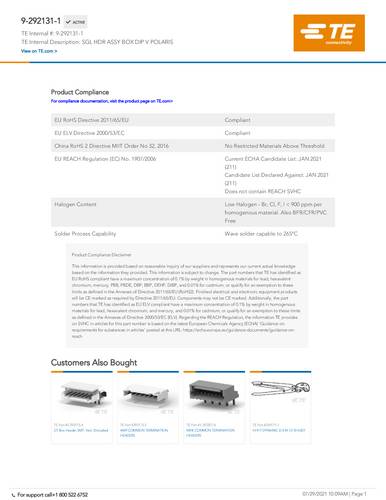 TE Connectivity 9-292131-1