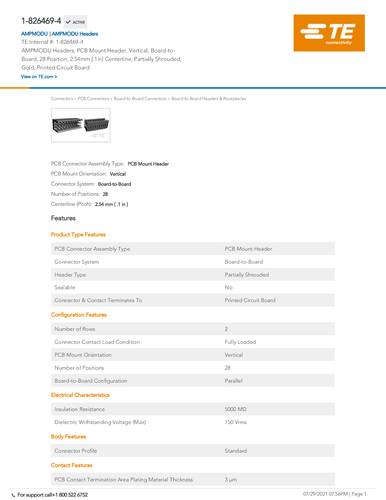 TE Connectivity 1-826469-4 Box