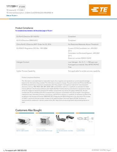 TE Connectivity 1717289-1 Bag