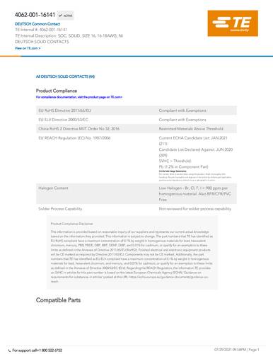 TE Connectivity 4062-001-16141