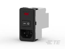 Ein schwarzer Kippschalter, montiert in einem grauen Gehäuse, möglicherweise genutzt für elektronische Geräte oder Stromversorgung.