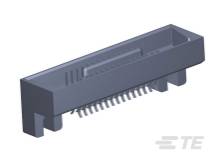 Steckverbinder für elektronische Bauteile mit mehreren Pins zur Montage auf einer Leiterplatte, rechteckiges Gehäuse.