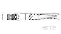 Querschnittszeichnung eines komplexen Zylindermechanismus mit Kolben, Feder und Ventil in der Mitte, dargestellt in verschiedenen Bauteilen.