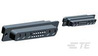 Computeranschlüsse: Zwei 36-polige Centronics-Stecker, verwendet für parallele Schnittstellenverbindungen bei Druckern und Geräten.