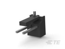 Ein schwarzer, rechteckiger 3D-Objekt-Prototyp mit hervorgehenden und vertikalen Elementen.