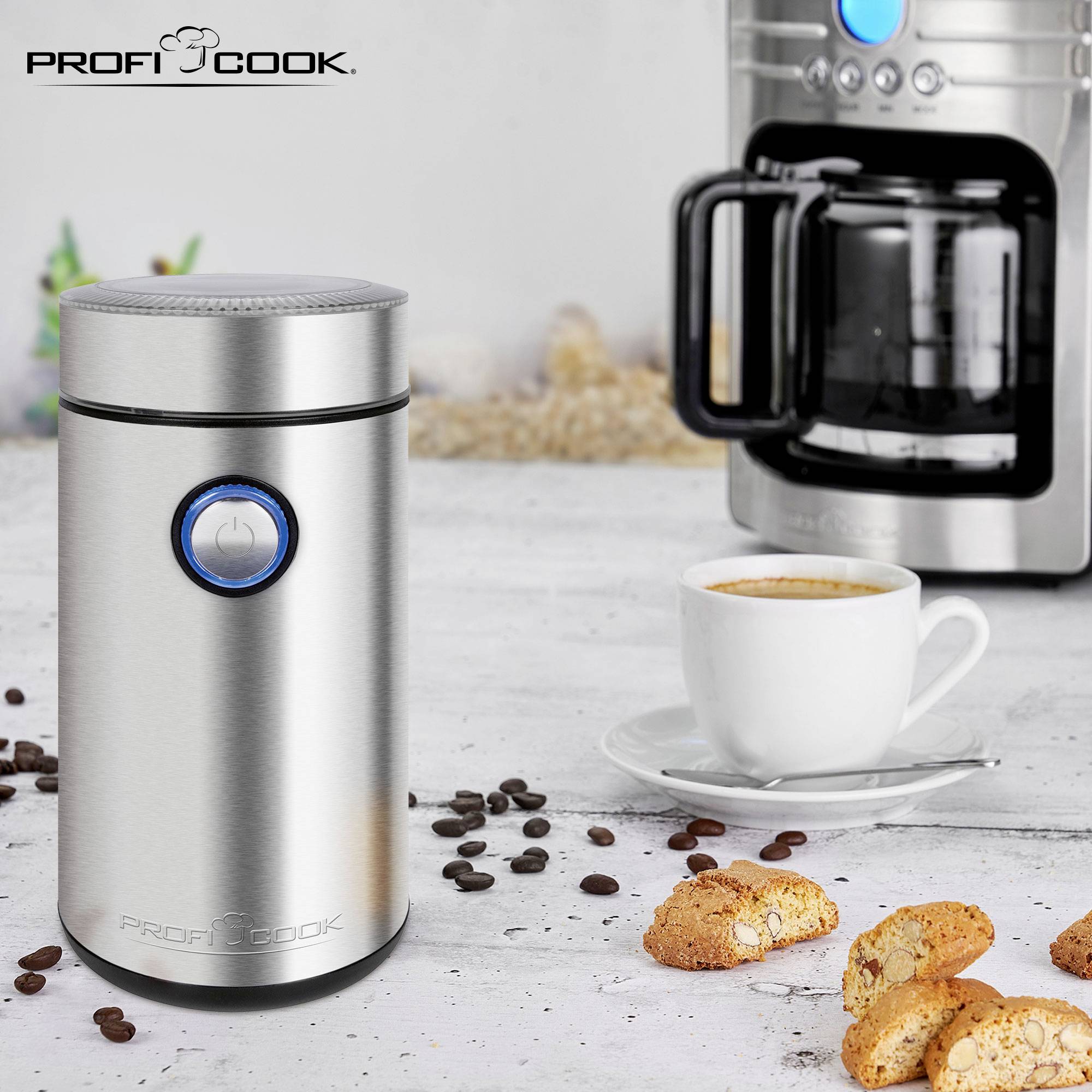 Profi Cook PC-KSW 1216 501216 Kaffeemühle Edelstahl Edelstahl-Schlagmesser