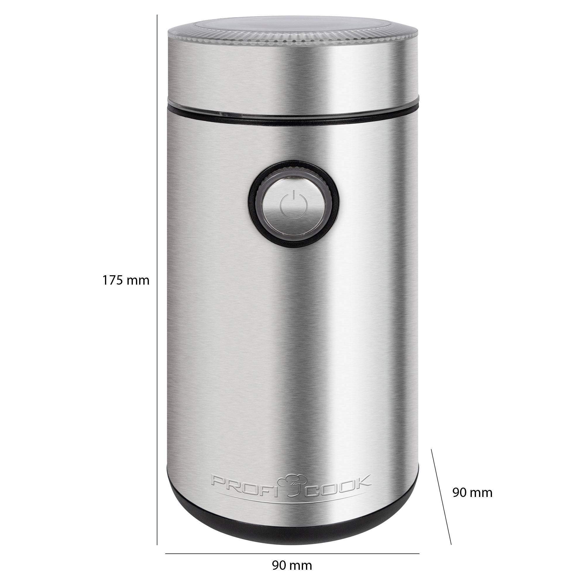 Profi Cook PC-KSW 1216 501216 Kaffeemühle Edelstahl Edelstahl-Schlagmesser