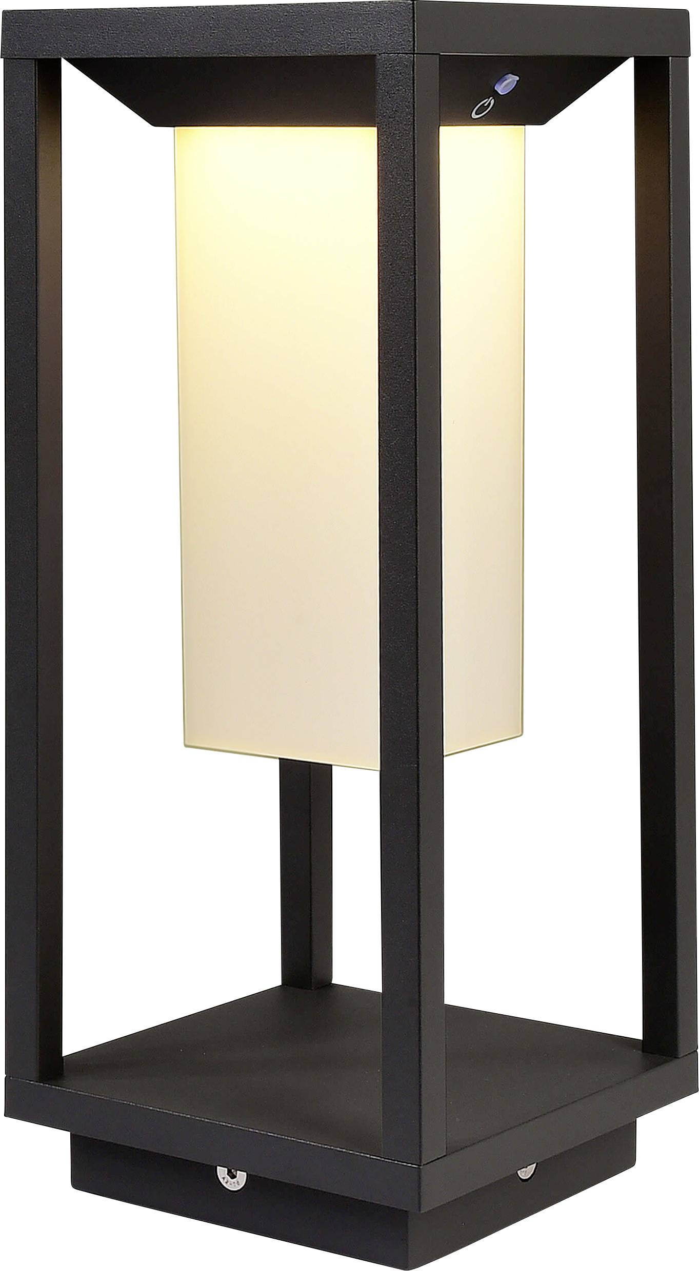 Deko Light 733049 Stehleuchte, Samas Solar 340 Solar-Außenstandleuchte mit Bewegungsmelder LED LED fest eingebaut 2.2W Dunkelgrau