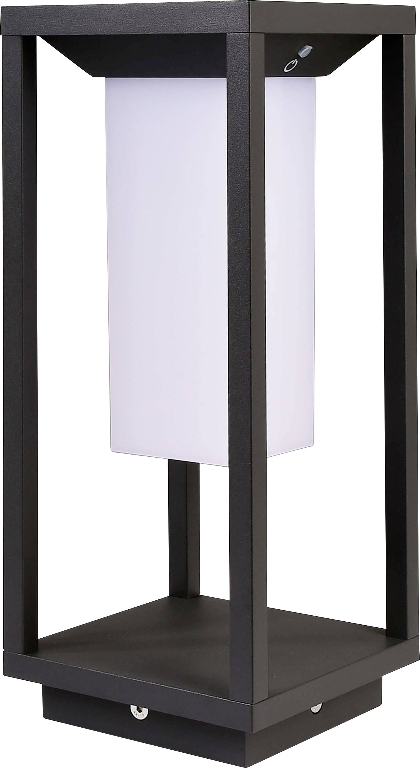 Deko Light 733049 Stehleuchte, Samas Solar 340 Solar-Außenstandleuchte mit Bewegungsmelder LED LED fest eingebaut 2.2W Dunkelgrau