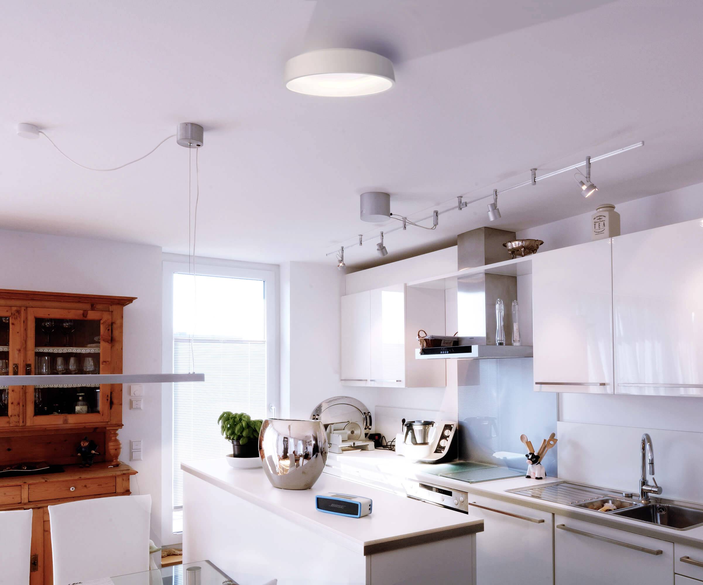 Deko Light 348105 Sculptoris 60, warmweiß Deckenleuchte EEK: G (A - G) 40 W Weiß