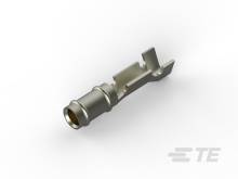 Metallstecker, zylindrisch, mit abgewinkeltem Anschlussstück, auf weißem Hintergrund. Eignet sich für elektronische Verbindungen.