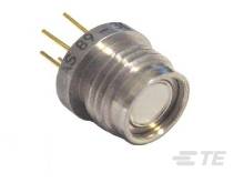 Metallischer runder Sensor mit drei Stiften. Gehäuseoberfläche mit Gravur 'AS 89-3'.