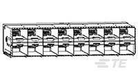 Skizze eines Zuges mit Waggons in Reihe. Jeder Waggon hat Fenster und Schiebetüren, die separat abgebildet sind.