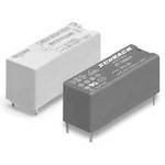 Zwei rechteckige elektronische Bauteile mit Metallpins, eines hell, eines dunkel, mit der Aufschrift 'X2R44CK' auf dem dunklen Bauteil.