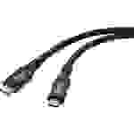 Renkforce USB-Kabel USB4® USB-C® 0.80 m Schwarz Aluminium-Stecker RF-4870098
