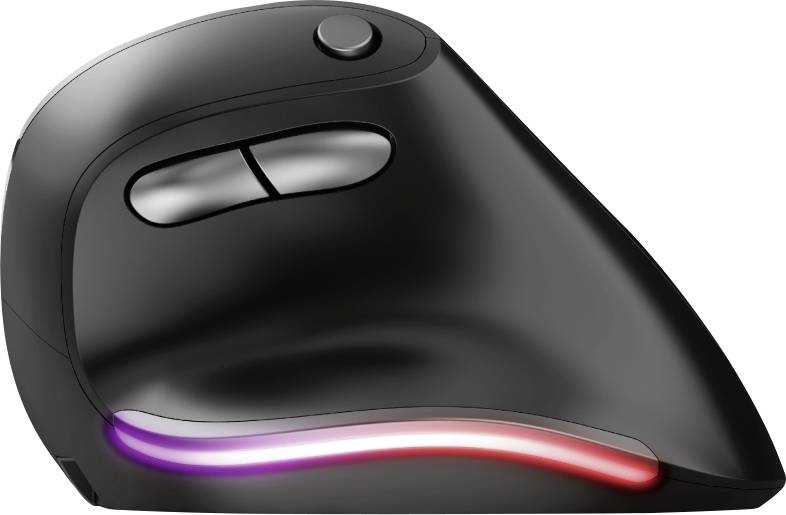 Trust Bayo Ergonomische Maus Funk Optisch Schwarz 6 Tasten 2400 dpi Ergonomisch