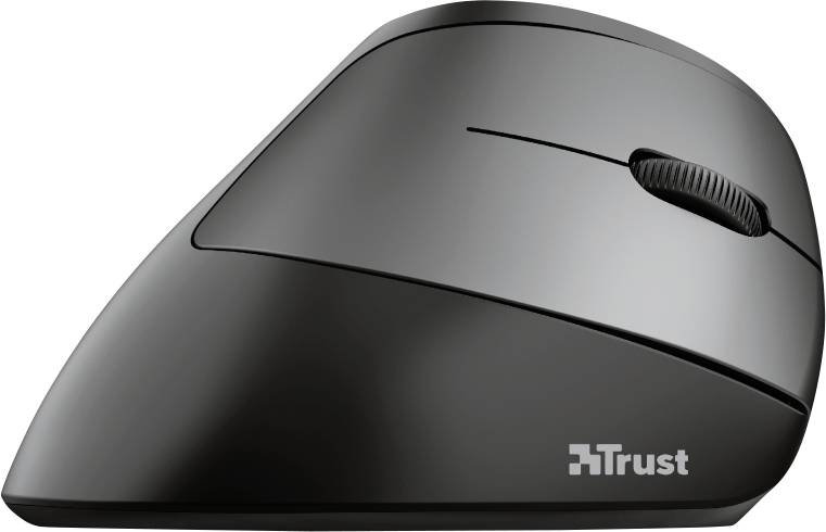 Trust Bayo Ergonomische Maus Funk Optisch Schwarz 6 Tasten 2400 dpi Ergonomisch