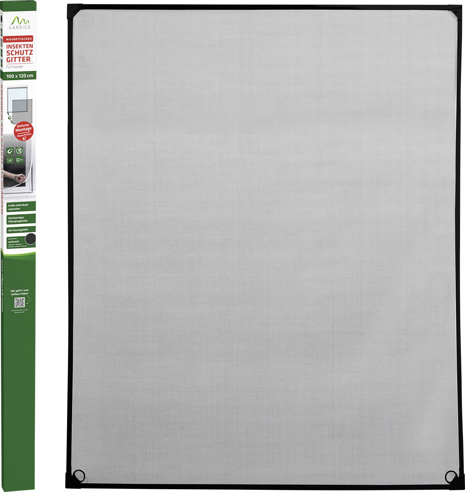 Gardigo 25303 Fliegengitter (B x H) 1000mm x 1200mm Anthrazit 1St.