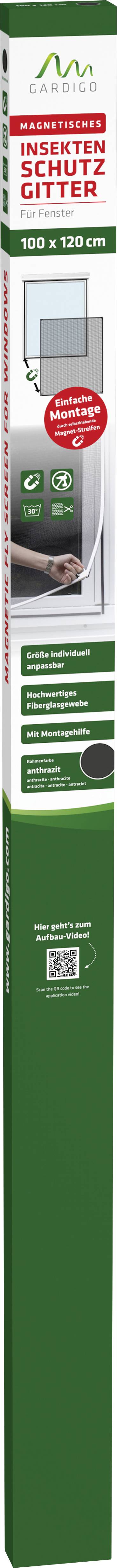 Gardigo 25303 Fliegengitter (B x H) 1000mm x 1200mm Anthrazit 1St.